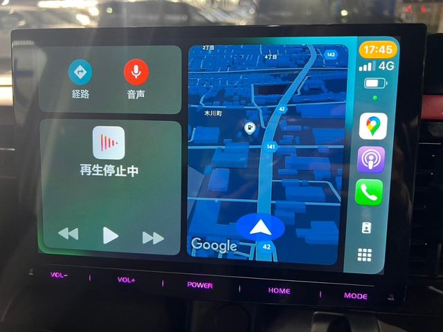 【AppleCarplay】お手持ちのスマートフォンとの連携で、ナビや音楽再生など各種アプリを使用可能。スマホに近い感覚でお使いいただけます♪