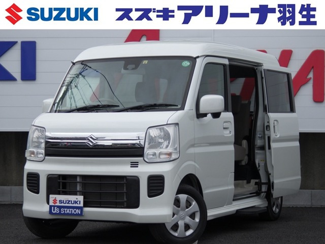 エブリイワゴンウィズ 車いす移動車 左右分割式リアシート付