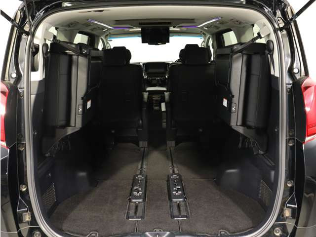 ミニバン最大級のスペース!ご家族、お友達とのキャンプやバーベキューほか、お仕事でも十分な容量が有ります!