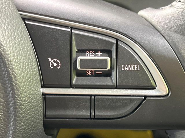 【クルーズコントロール】高速道路もラクラク走行。アクセルを離しても一定速度で走行ができ、長距離運転時の負担を軽減!加速・減速も簡単なスイッチ操作で調整できます。