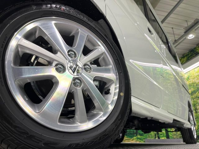 【純正14インチアルミホイール】外観にマッチした純正アルミホイールを装着しております。各種社外アルミホイールや、スタッドレスタイヤも取扱いしております。是非ご相談ください♪