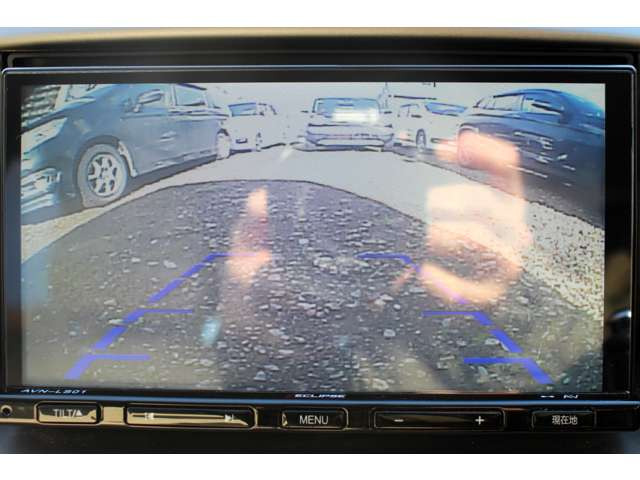 ガイドライン付きバックカメラ