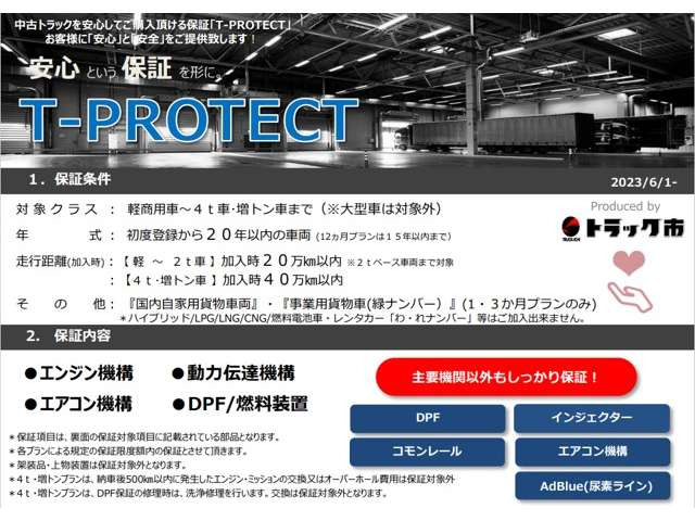 �yT�v���e�N�g�z�S���̃g���b�N�����H��ł��g��������ۏ؂ł�!