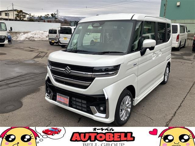 スペーシアカスタム(スズキ) ハイブリッド(HYBRID) GS 4WD　届出済未使用車 スズキセーフティS 中古車画像