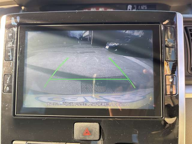 ガイドライン付きバックモニタ