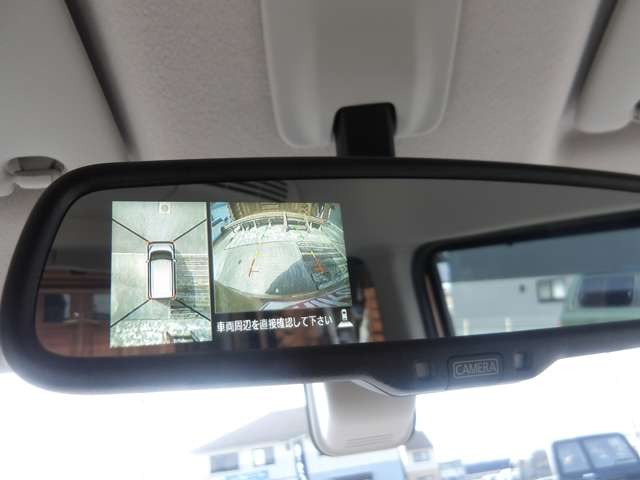 �o�b�N�J�������~���[�ł�!360�x�A�A���E���h�r���[���j�^�[�ɂȂ��Ă���̂ŁA���ԏ�Ɏ~�߂鎞�������Ă���܂�!