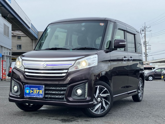 スペーシアカスタム(スズキ) XS　雹凹み軽 7インチSDナビ フルセグTV 中古車画像