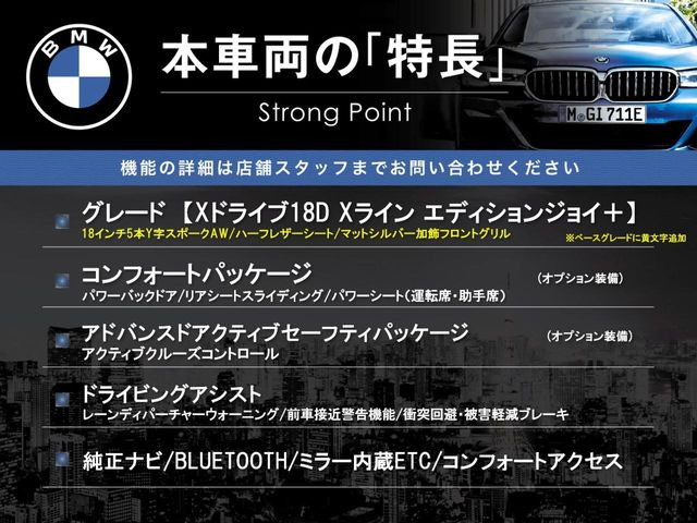 本車両の主な特徴をまとめました。上記の他にもお伝えしきれない魅力がございます。是非お気軽にお問い合わせ下さい。