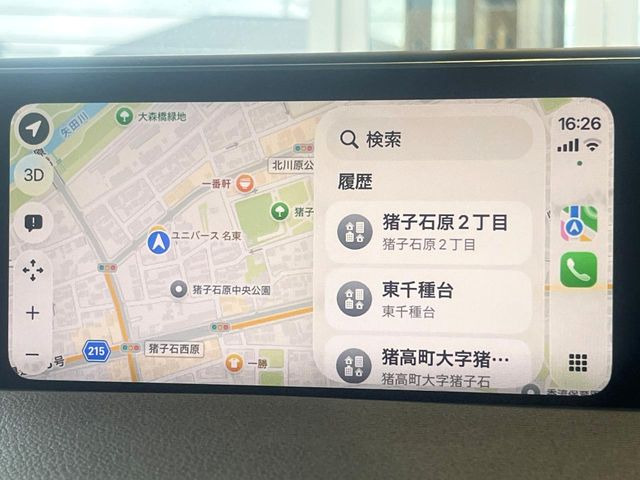 ��Apple Car Play:�X�}�z�Ƃ̗L���ڑ��ŁA�i�r�E�I�[�f�B�I�Đ��ȂǃX�}�z�̃A�v���@�\����ʂł��g����֗��@�\�ł�!