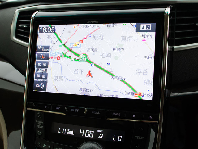 大人気ALPINE社外ナビ★DVD再生可能★長距離の走行も退屈せずにお過ごしいただけます!