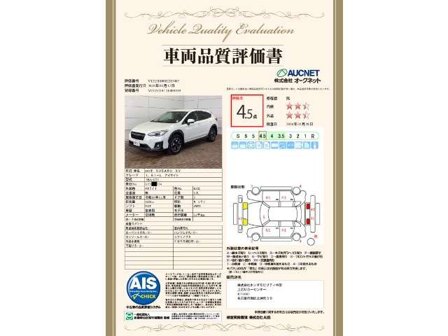 XV1.6i-L アイサイト 4WD