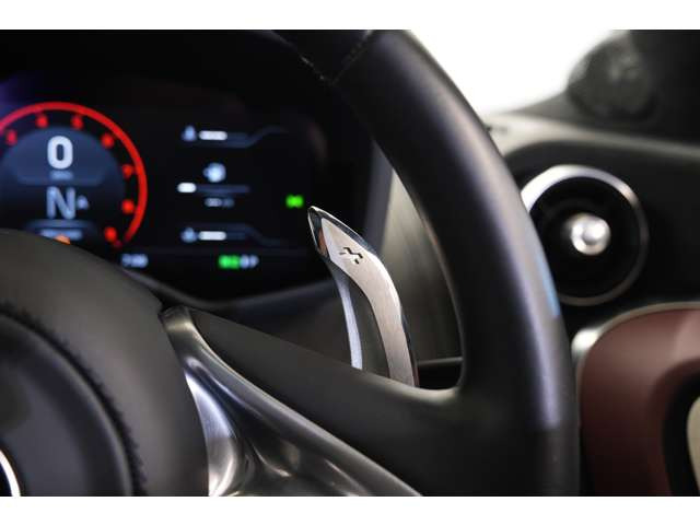 �X�e�A�����O���ɂ̓p�h���V�t�g�𑕔��B�h���C�o�[�̈ӎv�ɏu���ɉ�����_�C���N�g�ȃV�t�g���삪�\�ŁA�}�N���[�����炵���X�|�[�c�h���C�r���O�̊y�����𑶕��ɖ��킦�܂��B