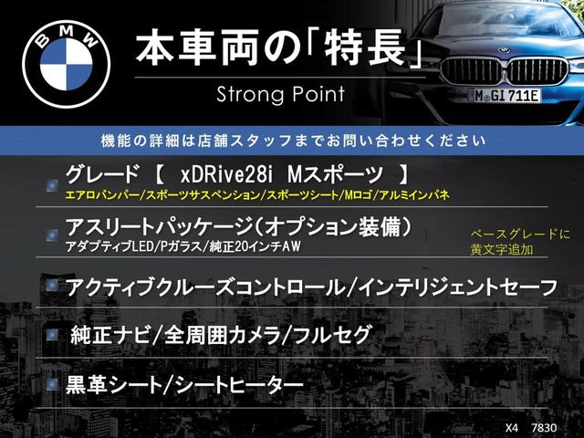 本車両の主な特徴をまとめました。上記の他にもお伝えしきれない魅力がございます。是非お気軽にお問い合わせ下さい。