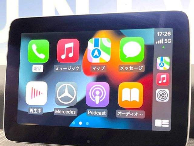 ●Apple Car Play:スマホとの有線接続で、ナビ・オーディオ再生などスマホのアプリ機能が画面でも使える便利機能です!