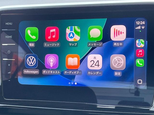 ●Apple Car Play:スマホとの有線接続で、ナビ・オーディオ再生などスマホのアプリ機能が画面でも使える便利機能です!