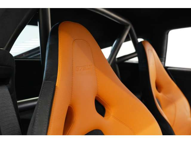 シートはカーボンファイバーレーシングシート。更には675LTロゴヘッドレストエンボスも施されており、特別な1台に仕上がっております。