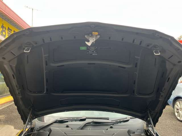 ボンネットインナー部分も綺麗です!!