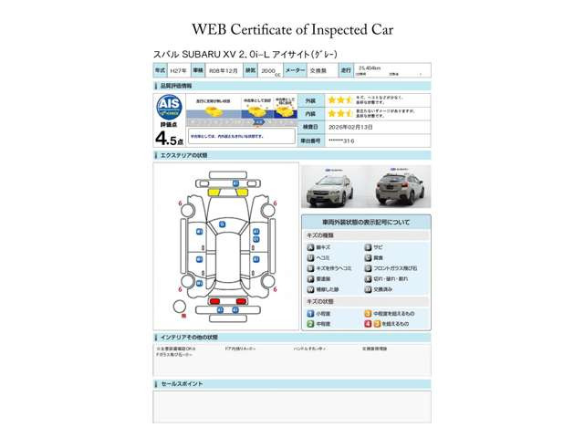 インプレッサXV2.0i-L アイサイト 4WD