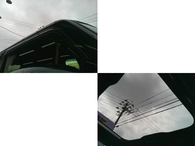 雨の日の換気に便利なドアバイザー付きです。