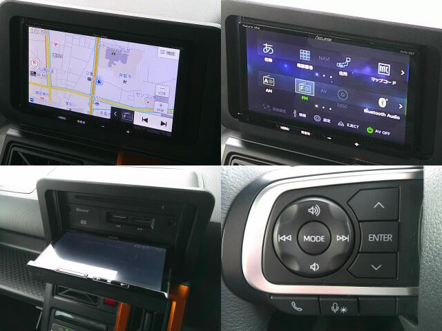 現在では必需品のナビが装備されています。オーディオはAM・FMラジオ・CD・Bluetooth・が使えます。快適ドライブの強い味方です!