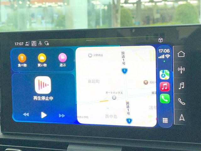 ��Apple Car Play:�X�}�z�Ƃ̗L���ڑ��ŁA�i�r�E�I�[�f�B�I�Đ��ȂǃX�}�z�̃A�v���@�\����ʂł��g����֗��@�\�ł�!