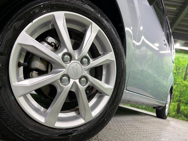 【純正14インチアルミホイール】外観にマッチした純正アルミホイールを装着しております。各種社外アルミホイールや、スタッドレスタイヤも取扱いしております。是非ご相談ください♪