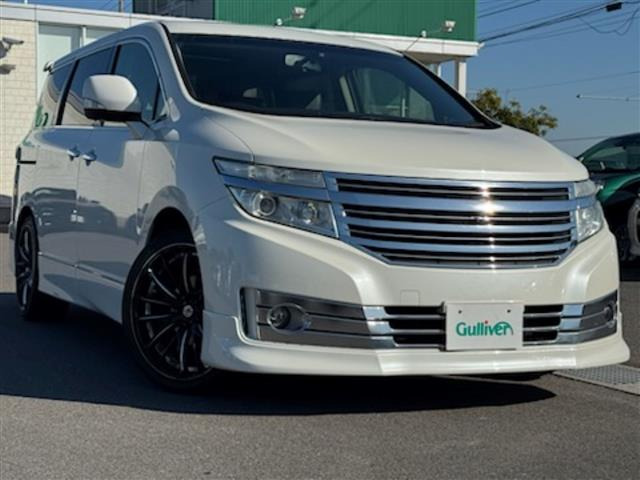 エルグランド3.5 ライダー 黒本革シート パワーシート