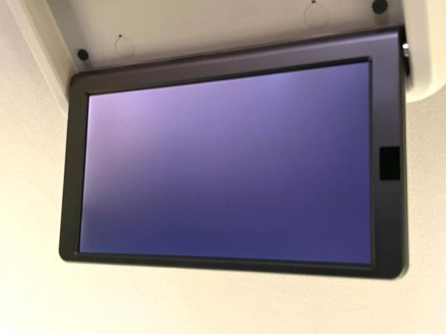 【フリップダウンモニター】大画面モニターで後席でもエンタメをお楽しみいただけます。小さなお子様にも大人気の装備です♪