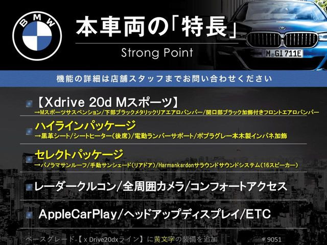 本車両の主な特徴をまとめました。上記の他にもお伝えしきれない魅力がございます。是非お気軽にお問い合わせ下さい。