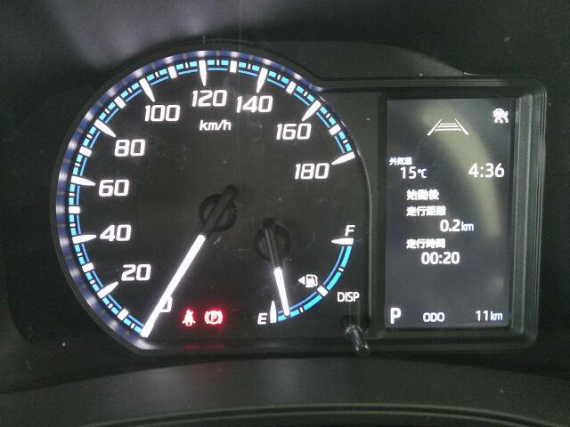 シンプルで見やすいデザインのメーターパネルです。車の情報が表示される大事な場所だからこそ見やすさが大切ですね。