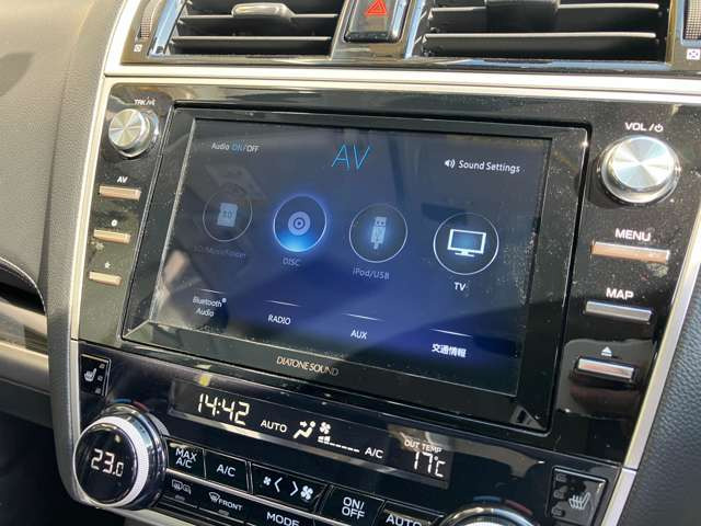 ★スバル純正DIATONE SOUNDナビ&地デジ★フルセグの安定した鮮明画像が楽しめます!DVDビデオ再生・Bluetooth・ミュージックストッカー機能もあります!