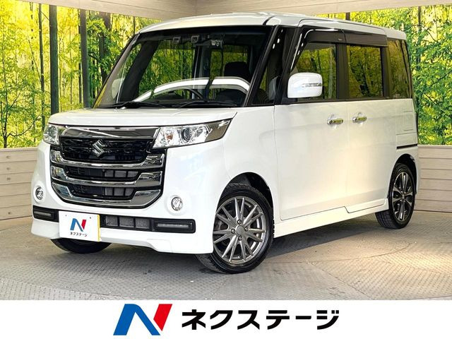 スペーシアカスタムZターボ デュアルカメラブレーキサポート 4WD