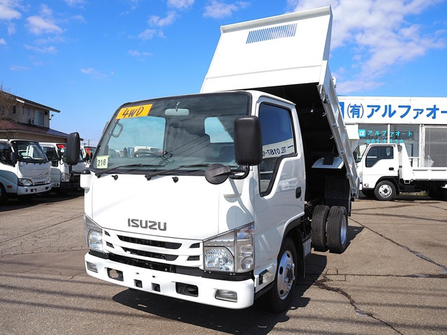 エルフ3.0 ダンプ フルフラットロー ディーゼル 4WD