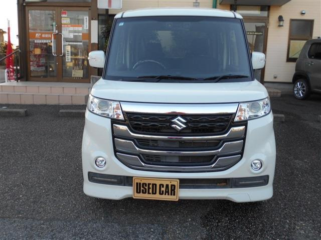 スペーシアカスタムZターボ デュアルカメラブレーキサポート 4WD