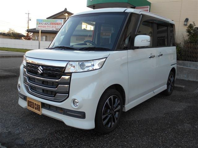 スペーシアカスタムZターボ デュアルカメラブレーキサポート 4WD