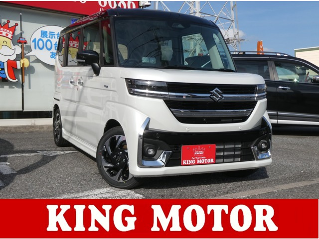 スペーシアカスタム（スズキ）ハイブリッド(HYBRID)  XSターボ　メモリーナビ/全方位カメラ/障害物センサー 中古車画像