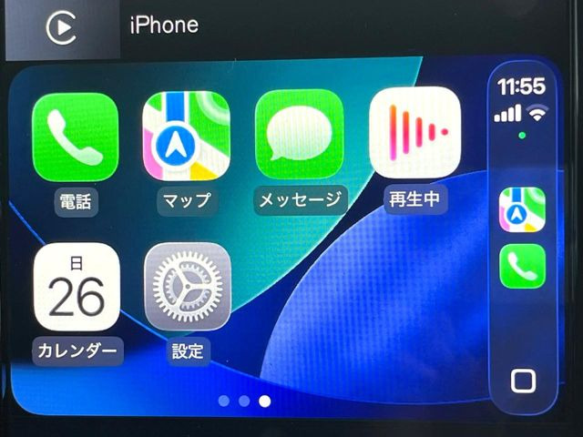 ��Apple Car Play:�X�}�z�Ƃ̗L���ڑ��ŁA�i�r�E�I�[�f�B�I�Đ��ȂǃX�}�z�̃A�v���@�\����ʂł��g����֗��@�\�ł�!