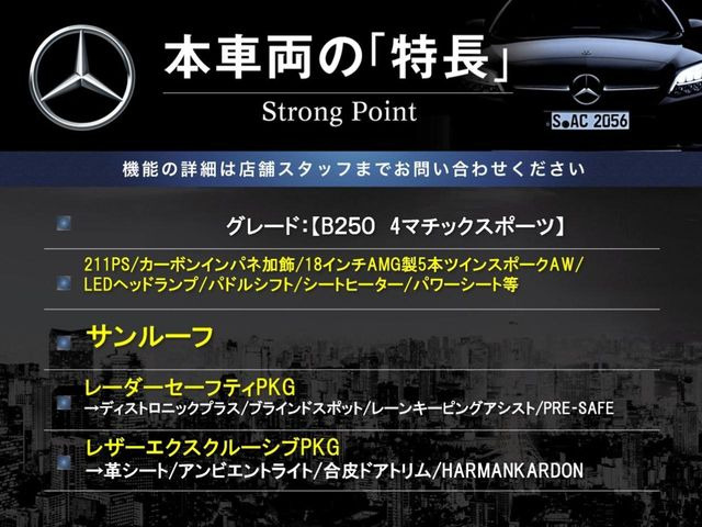 BクラスB250 4マティック スポーツ 4WD