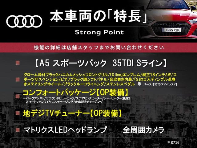 A5スポーツバック35 TDI Sライン