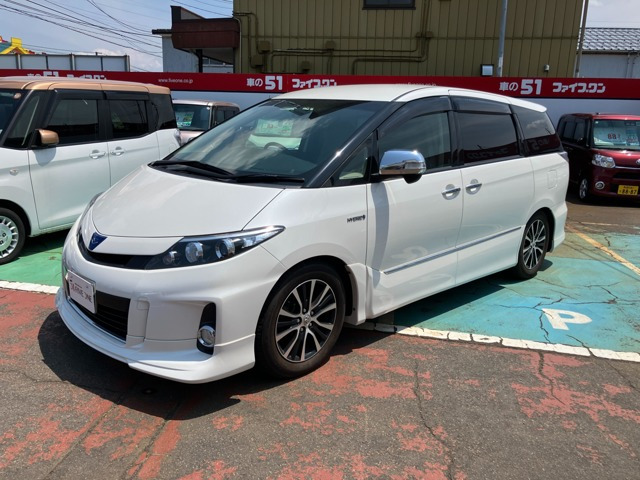 エスティマハイブリッド2.4 アエラス ウェルキャブ サイドリフトアップシート 脱着タイプ 手動式 4WD