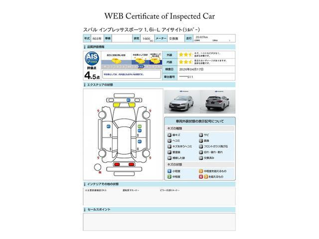 インプレッサスポーツ1.6 i-L アイサイト