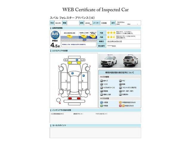 フォレスター2.0 アドバンス 4WD