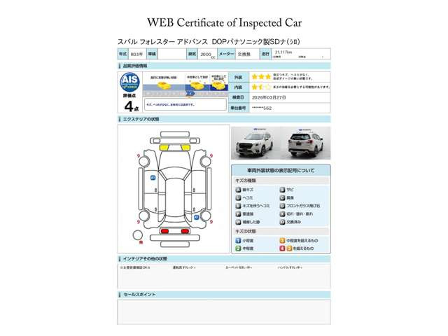 フォレスター2.0 アドバンス 4WD