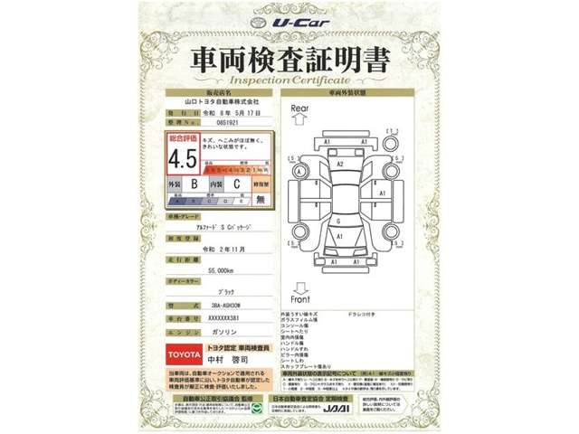 アルファード2.5 S Cパッケージ