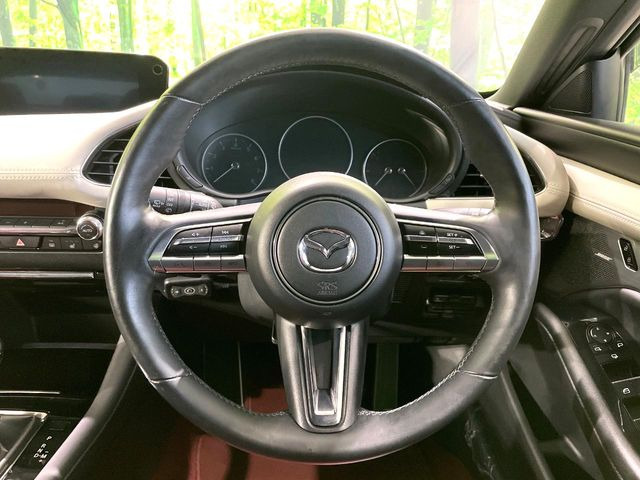 �C���e���A�ɍ��킹���f�U�C���̃X�e�A�����O�́A�^�]�������̂��Ƃ��l���A�^�]���₷���`��A�傫���ł��B�����x�A���ۂɐG���Ă��m���߂��������B