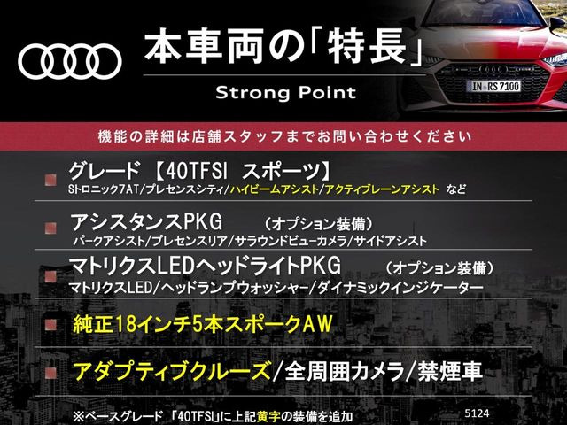 A5スポーツバック40 TFSI スポーツ