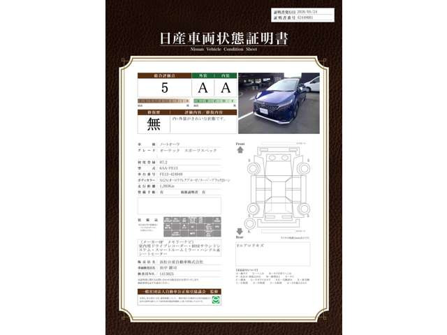 ノートオーラ1.2 AUTECH スポーツ スペック