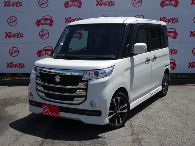 スペーシアカスタムZターボ ユーティリティパッケージ デュアルカメラブレーキサポート 4WD