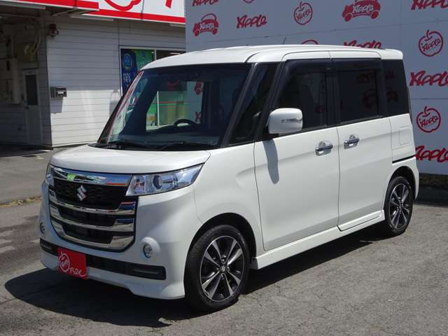 スペーシアカスタムZターボ ユーティリティパッケージ デュアルカメラブレーキサポート 4WD