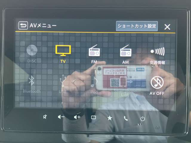 フルセグTV、ブルートゥース、DVD再生